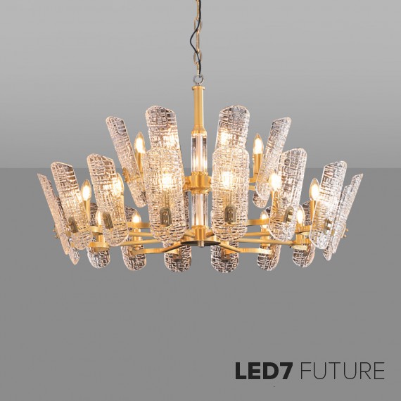 Loft Industry Modern - Scoop Double Circle Chandelier